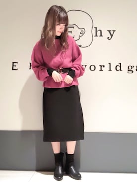 くぼちえさん（レディース・161cm）の秋コーディネート