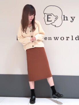 くぼちえさん(レディース・161cm)の秋コーディネート