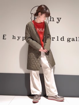 くぼちえさん（レディース・161cm）の秋コーディネート