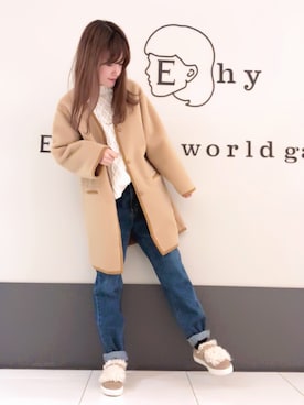 くぼちえさん(レディース・161cm)の秋コーディネート