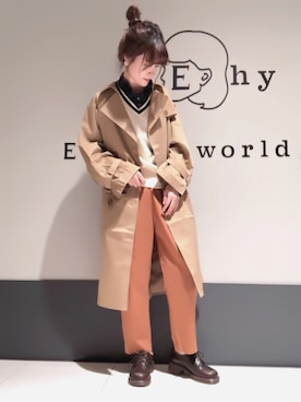 くぼちえさん(レディース・161cm)の秋コーディネート