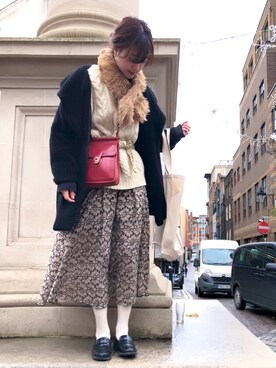 「レベッカブティック」｜くぼちえさん（レディース・161cm）の冬コーディネート