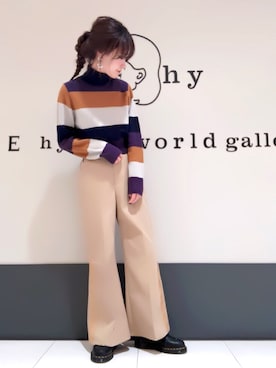 くぼちえさん（レディース・161cm）の冬コーディネート