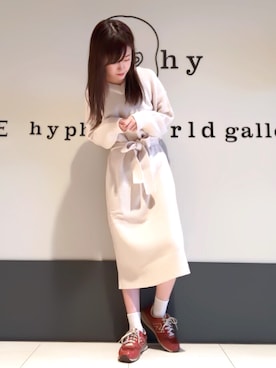 くぼちえさん(レディース・161cm)の冬コーディネート