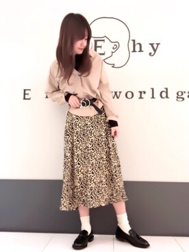 くぼちえさん（レディース・161cm）の冬コーディネート