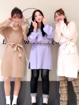 くぼちえさん（レディース・161cm）の冬コーディネート