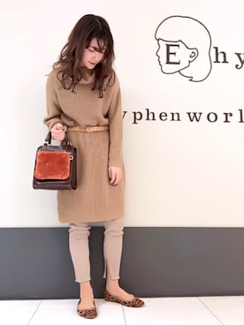 くぼちえさん（レディース・161cm）の冬コーディネート