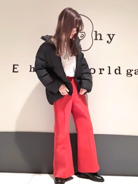くぼちえさん（レディース・161cm）の冬コーディネート
