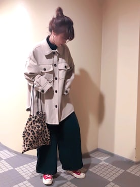 くぼちえさん（レディース・161cm）の冬コーディネート