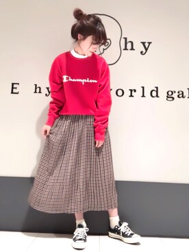 くぼちえさん（レディース・161cm）の冬コーディネート