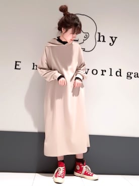 くぼちえさん（レディース・161cm）の冬コーディネート