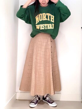 くぼちえさん（レディース・161cm）の冬コーディネート