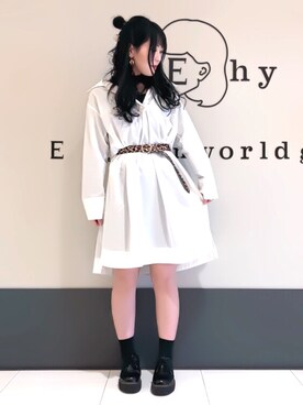 くぼちえさん（レディース・161cm）の春コーディネート