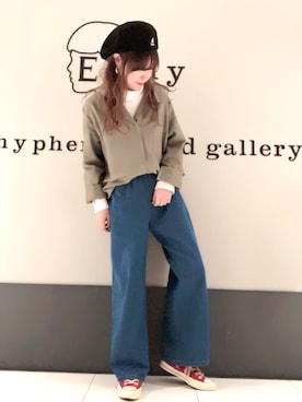 くぼちえさん(レディース・161cm)の春コーディネート