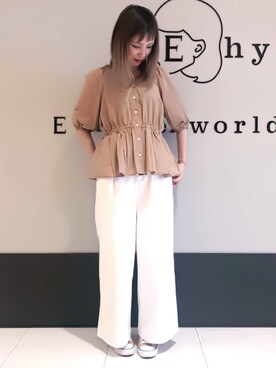 くぼちえさん(レディース・161cm)の春コーディネート