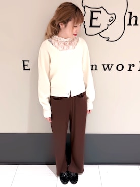 くぼちえさん（レディース・161cm）の春コーディネート