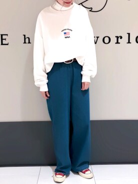 くぼちえさん（レディース・161cm）の春コーディネート