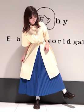 くぼちえさん(レディース・161cm)の春コーディネート