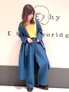 くぼちえさん（レディース・161cm）の春コーディネート