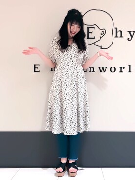 くぼちえさん(レディース・161cm)の春コーディネート