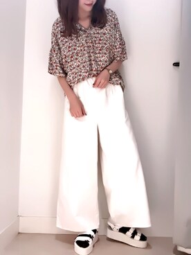 「平成最後のWEARISTAセンバツ」｜「アイテム（サンダル）」を使った、くぼちえさん（レディース・161cm）の春コーディネート