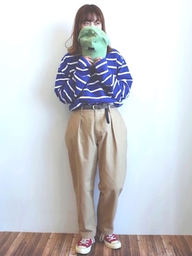 「SEVENDAYS=SUNDAY（セブンデイズサンデイ）のアイテム（帽子）」を使った、くぼちえさん（レディース・162cm）の冬コーディネート