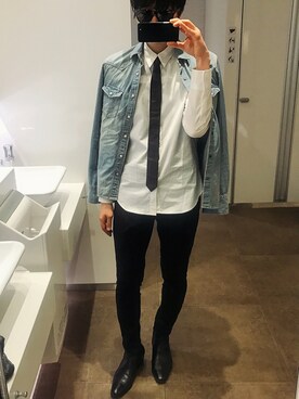 「JOHN LAWRENCE SULLIVAN（ジョンローレンスサリバン）のアイテム（フォーマルスーツ/小物）」を使った、nobuさん（メンズ・174cm）の春コーディネート
