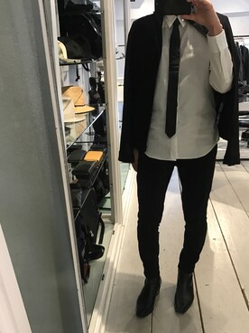 「JOHN LAWRENCE SULLIVAN（ジョンローレンスサリバン）のアイテム（フォーマルスーツ/小物）」を使った、nobuさん（メンズ・174cm）の春コーディネート