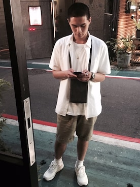 「MWC（ミリタリーウォッチカンパニー）のアイテム（腕時計）」を使った、Hsuさん（メンズ・178cm）の夏コーディネート