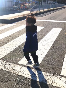 「冬」｜「アイテム（その他アウター）」を使った、すいぼーいさん（キッズ・100cm）の冬コーディネート