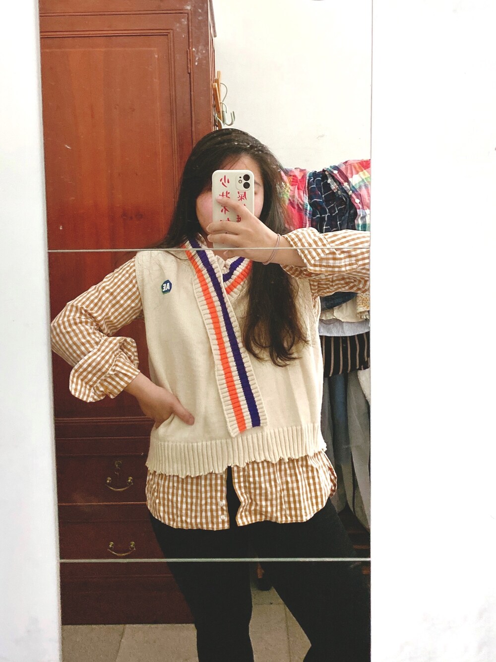 「ADER errorのアイテム（ニット/セーター、ベージュ系）」を使った、FALA.さん（レディース・153cm）の秋コーディネートの1枚目の写真