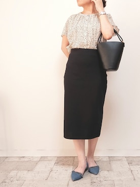 「M.deux（エムドゥ）のアイテム」を使った、M.deux STAFF１さん（レディース・148cm）の春コーディネート