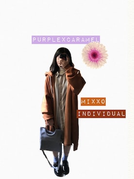 「MIXXO（ミッソ）のアイテム（ワンピース/ドレス）」を使った、vivichouさん（レディース・158cm）の冬コーディネート