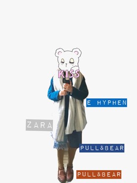 「working style」｜「アイテム（ダウンジャケット/コート）」を使った、vivichouさん（レディース・158cm）の冬コーディネート