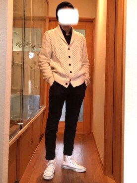 「CONVERSE（コンバース）のアイテム（ニットキャップ/ビーニー）」を使った、耳小骨さん（メンズ・180cm）の春コーディネート
