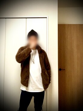 ☆2児パパ☆さんの「フラッフィーフリースフルジップジャケット（長袖）」を使ったコーディネート