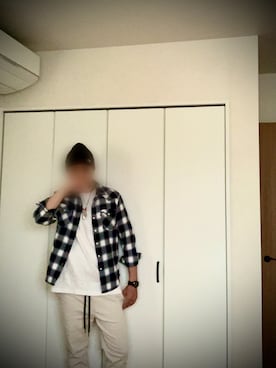 「LAKOLE（ラコレ）のアイテム（チノパンツ）」を使った、☆2児パパ☆さん（メンズ・173cm）の春コーディネート