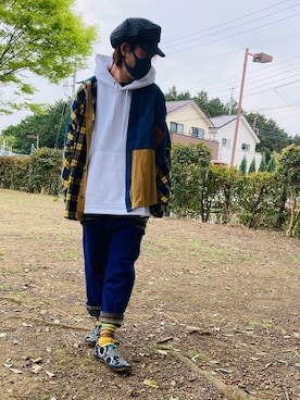 「チャイハネ（チャイハネ）のアイテム（スリッポン）」を使った、tanda1015🐼不定期投稿さん（メンズ・167cm）の春コーディネート
