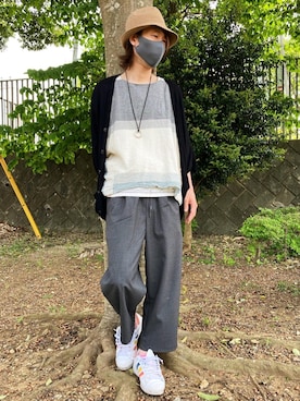 「チャイハネ（チャイハネ）のアイテム（Tシャツ/カットソー）」を使った、tanda1015🐼不定期投稿さん（メンズ・167cm）の春コーディネート