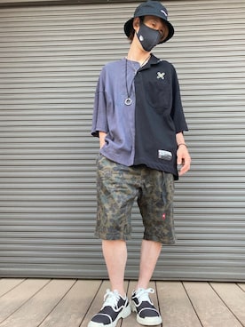 「PANDIESTA（パンディエスタ）のアイテム」を使った、tanda1015🐼不定期投稿さん（メンズ・167cm）の夏コーディネート