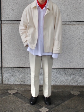 「stein（シュタイン）のアイテム（ブルゾン）」を使った、kenさん（メンズ・165cm）の冬コーディネート