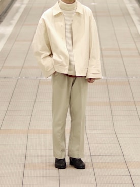 「stein（シュタイン）のアイテム（ブルゾン）」を使った、kenさん（メンズ・165cm）の冬コーディネート