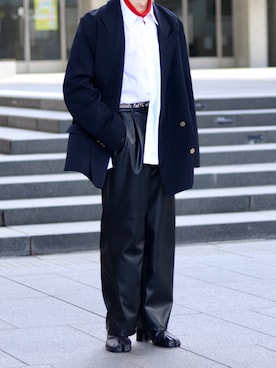 「RYO TAKASHIMA（リョウタカシマ）のアイテム（テーラードジャケット）」を使った、kenさん（メンズ・165cm）の春コーディネート