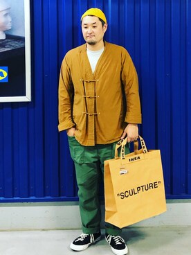 「nonnative（ノンネイティブ）のアイテム（その他アウター）」を使った、MIYAさん（メンズ・178cm）の秋コーディネート