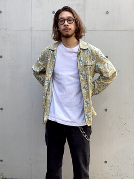 「SUNSEA（サンシー）のアイテム（財布/小物）」を使った、森下　さん（メンズ・181cm）の春コーディネート