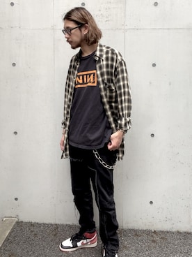 「SUNSEA（サンシー）のアイテム（財布/小物）」を使った、森下　さん（メンズ・181cm）の春コーディネート