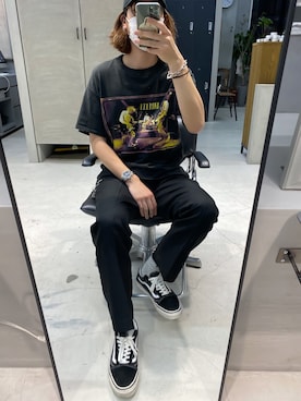 「SUNSEA（サンシー）のアイテム（財布/小物）」を使った、森下　さん（メンズ・181cm）の春コーディネート