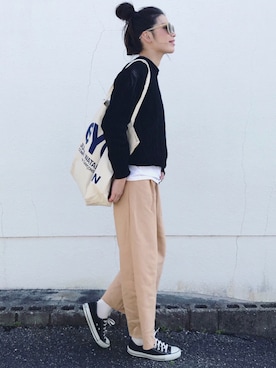 「A.D.S.R.（エーディーエスアール）のA.D.S.R　エー・ディー・エス・アール　MILLIE　ミリー（サングラス）」を使った、NANAさん（レディース・161cm）の冬コーディネート