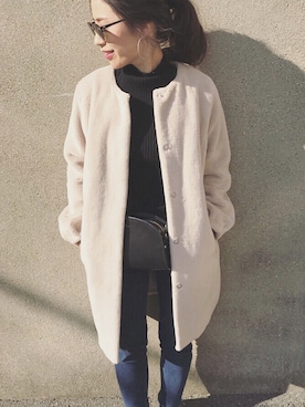 「N.VOUGE（エヌヴォーグ）のアイテム」を使った、NANAさん（レディース・161cm）の冬コーディネート