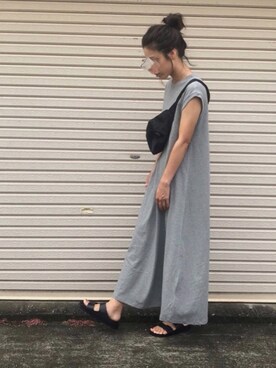 「FREAK'S STORE（フリークスストア）のGREGORY/グレゴリー TAIL RUNNER/テールランナー（サコッシュ）（ボディバッグ/ウエストポーチ）」を使った、NANAさん（レディース・161cm）の夏コーディネート
